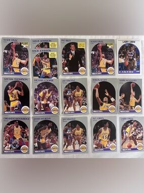 NBA Los Angeles Lakers Basketball Cards Magic Johnson 1989-1999 (16 cards)